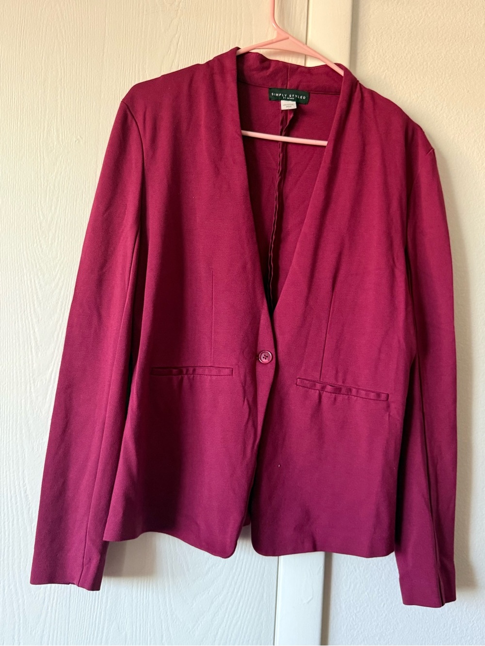 Women's Burgundy Blazer size L